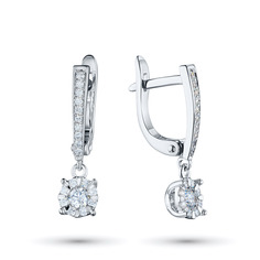 Серьги из серебра э0612сг01210953 ЭПЛ Даймонд