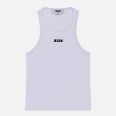 Женская майка MSGM Impact Embroidered Logo
