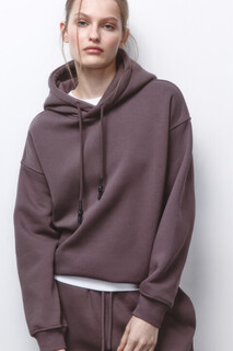 джемпер женский Худи oversize утепленная с капюшоном Befree