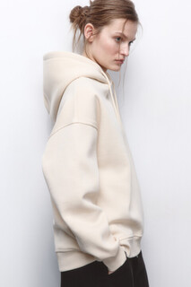 джемпер женский Худи oversize утепленная с капюшоном Befree