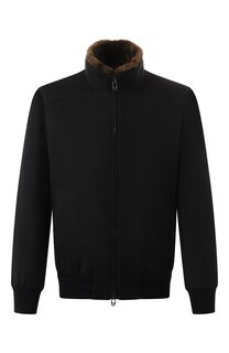 Бомбер с отделкой из меха нутрии MUST