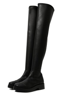 Комбинированные ботфорты Casadei