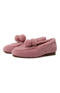 Лоферы из овчины Santoni