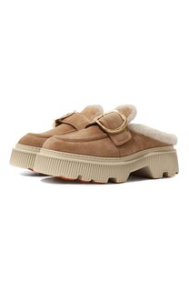 Замшевые сабо Santoni