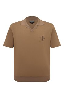 Поло из хлопка и кашемира Giorgio Armani