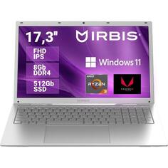 Ноутбук Irbis 17NBC2000/17.3"/AMD Ryzen 3 3200U/8/512/Win/Silver 17NBC2000/17.3"/AMD Ryzen 3 3200U/8/512/Win/Silver
