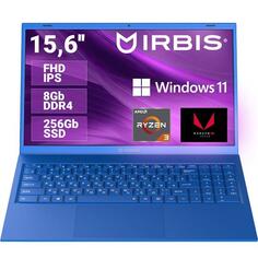 Ноутбук Irbis 15NBC1000/15.6"/AMD Ryzen 3 3200U/8/256/Win/Blue 15NBC1000/15.6"/AMD Ryzen 3 3200U/8/256/Win/Blue