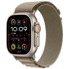 Смарт-часы Apple Watch Ultra 2 49mm Titanium Case with Olive Alpine Loop, размер Small (MREX3) Watch Ultra 2 49mm Titanium Case with Olive Alpine Loop, размер Small (MREX3)