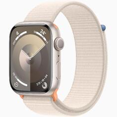 Смарт-часы Apple Watch Series 9 45mm Starlight Aluminum Case with Starlight Sport Loop (MR983) Watch Series 9 45mm Starlight Aluminum Case with Starlight Sport Loop (MR983)