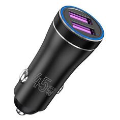 Автомобильное зарядное устройство TFN 2xUSB QC 45W Black б/к (TFN-CCRPD14) 2xUSB QC 45W Black б/к (TFN-CCRPD14)