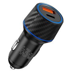 Автомобильное зарядное устройство TFN USB+TypeC QC/PD 43W Black б/к (TFN-CCRPD15) USB+TypeC QC/PD 43W Black б/к (TFN-CCRPD15)