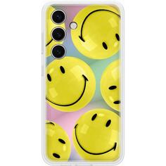 Чехол-накладка Samsung Flipsuit Case S24 желтый (принт Smiley) Flipsuit Case S24 желтый (принт Smiley)