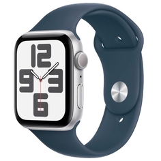 Смарт-часы Apple Watch SE 2023 44mm Silver Aluminum Case with Blue Sport Band, размер M/L Watch SE 2023 44mm Silver Aluminum Case with Blue Sport Band, размер M/L