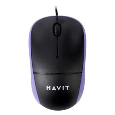 Мышь проводная Havit MS851 Black/Purple MS851 Black/Purple