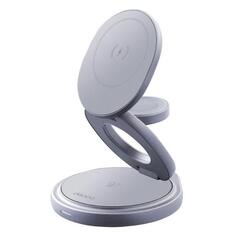 Беспроводное зарядное устройство Deppa 22 Вт 3 в 1 MagSafe Rotation QI (23161) 22 Вт 3 в 1 MagSafe Rotation QI (23161)