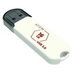 Флеш-диск Atom 16GB USB2.0 AUSB2H2W/16GB 16GB USB2.0 AUSB2H2W/16GB