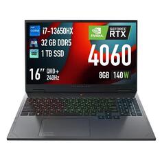 Ноутбук игровой Thunderobot Gravity 16 Pro/16"/Core i7-13650HX/32/1TB/RTX 4060/Win/Grey (JT009X00FRU) Gravity 16 Pro/16"/Core i7-13650HX/32/1TB/RTX 4060/Win/Grey (JT009X00FRU)