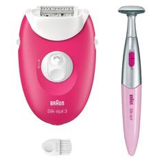 Эпилятор Braun S3 SE3-202 ягодный розовый/ белый S3 SE3-202 ягодный розовый/ белый