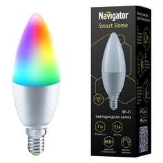 Умная лампа Navigator NLL-C37-7-230-RGBWWW-E14-WIFI (82422) NLL-C37-7-230-RGBWWW-E14-WIFI (82422)