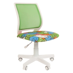 Кресло детское компьютерное Chairman Kids 112 белое/зеленое Kids 112 белое/зеленое