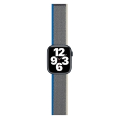 Ремешок для смарт часов Red Line нейлон 42/44/45/49mm (S3-S8/SE/Ultra) Blue/Grey нейлон 42/44/45/49mm (S3-S8/SE/Ultra) Blue/Grey