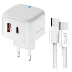 Сетевое зарядное устройство для смартфона Pero ТС10CCWH белый ТС10CCWH белый