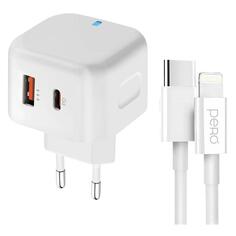 Сетевое зарядное устройство для смартфона Pero ТС10CLWH белый ТС10CLWH белый