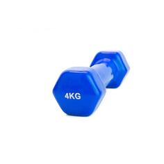 Гантель Bradex SF 0166 обрезиненная 4кг, синяя SF 0166 обрезиненная 4кг, синяя