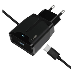 Сетевое зарядное устройство USB Pero TC04 1USB 2.1A + TYPE-C CABLE черный (ТС04B2ATC) TC04 1USB 2.1A + TYPE-C CABLE черный (ТС04B2ATC)