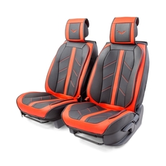 Накидка на сидение CarPerformance 3D на перед.сидения 2 шт,экокожа (CUS-3012 BK/RD) 3D на перед.сидения 2 шт,экокожа (CUS-3012 BK/RD)