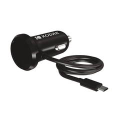 Автомобильное зарядное устройство Kodak Micro USB 1,2м, Quick Charge 3.0, 12-24W (UC104) Micro USB 1,2м, Quick Charge 3.0, 12-24W (UC104)