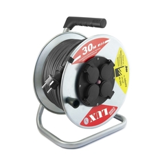 Удлинитель силовой на металлической катушке Lux 54130 К4-Е-30 ПВС 3x1.5 30м 54130 К4-Е-30 ПВС 3x1.5 30м