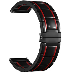 Ремешок для смарт часов LYAMBDA для часов 22 mm DSG-09-22-BR Black/Red для часов 22 mm DSG-09-22-BR Black/Red