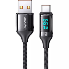 Кабель для сотового телефона Usams US-SJ544 U78 1.2 м черный(SJ544USB01) US-SJ544 U78 1.2 м черный(SJ544USB01)