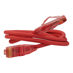 Кабель для компьютера Hyperline PC-LPM-UTP-RJ45-RJ45-C5e-3M-LSZH-RD PC-LPM-UTP-RJ45-RJ45-C5e-3M-LSZH-RD