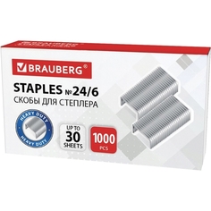 Скобы для степлера Brauberg 10 пачек по 1000шт. (880559) 10 пачек по 1000шт. (880559)