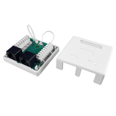 Розетка Hyperline SB1-2-8P8C-C6-WH SB1-2-8P8C-C6-WH