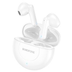 Наушники True Wireless Borofone с микрофоном BE54 Rejoice, белые с микрофоном BE54 Rejoice, белые