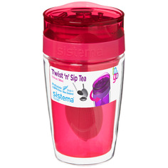 Термокружка Sistema To-Go Twist n Sip Tea 370мл Red (21476) To-Go Twist n Sip Tea 370мл Red (21476)