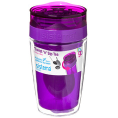 Термокружка Sistema To-Go Twist n Sip Tea 370мл Violet (21476) To-Go Twist n Sip Tea 370мл Violet (21476)