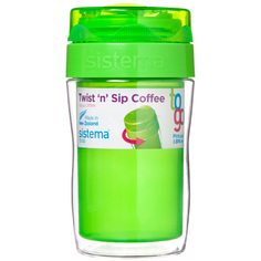 Термокружка Sistema To-Go Twist n Sip Coffee 315мл Green (21477) To-Go Twist n Sip Coffee 315мл Green (21477)