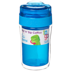 Термокружка Sistema To-Go Twist n Sip Coffee 315мл Blue (21477) To-Go Twist n Sip Coffee 315мл Blue (21477)