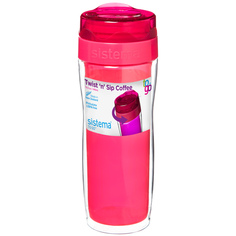 Термокружка Sistema To-Go Twist n Sip Coffee 490мл Red (21478) To-Go Twist n Sip Coffee 490мл Red (21478)