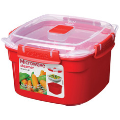 Контейнер для продуктов Sistema Microwave Steamer 1.4л Red (1101) Microwave Steamer 1.4л Red (1101)