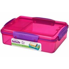 Контейнер для продуктов Sistema 41482 LUNCH с разделителями 975мл красный 41482 LUNCH с разделителями 975мл красный