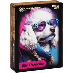 Пазл UNIDRAGON Pop-Art GlowUp Сэр Пудель, 250 деталей Pop-Art GlowUp Сэр Пудель, 250 деталей