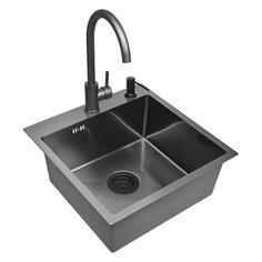 Мойка кухонная Wisent WGS35050B/W405B/W4998-3-U/WGER010 WGS35050B/W405B/W4998-3-U/WGER010