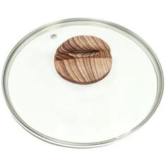 Крышка стеклянная Panairo 28 см K-D28-WOOD 28 см K-D28-WOOD