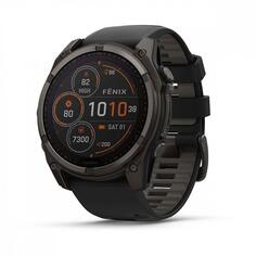 Смарт-часы Garmin Fenix 8 Solar Sapphire 51мм темно-серый черные Fenix 8 Solar Sapphire 51мм темно-серый черные