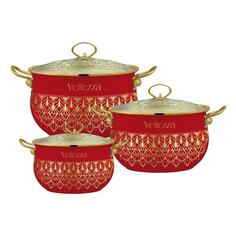 Набор кастрюль VELLEZZA VZ-1004RD VZ-1004RD